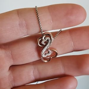 Rose Gold infinity heart necklace